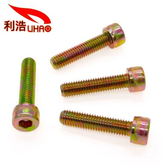 High Strength Hexagon Socket Cap Screws Color Carbon Steel Cylindrical Head Screws